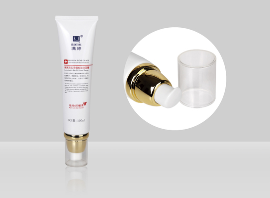 Pompa senz'aria dei tubi D35mm 35-110ml del PE di PCR della lozione di Sun del fondamento cosmetico su ordinazione dello schermo