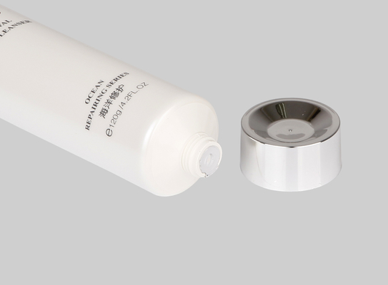 60-150 ml tubi di crema per mani Custom vuoto cosmetico compressore tubo con vite metallicata sul tappo